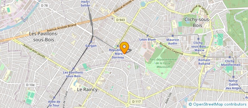 localisation de l'entreprise LE RALLYE à CLICHY-SOUS-BOIS