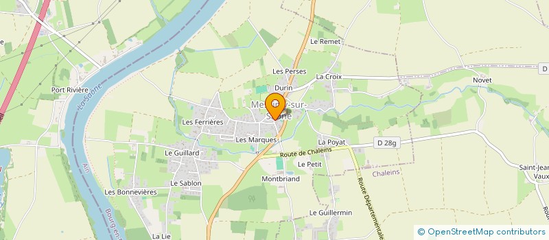 localisation de l'entreprise LE RALLYE BRESSAN  MESSIMY-SUR-SAONE