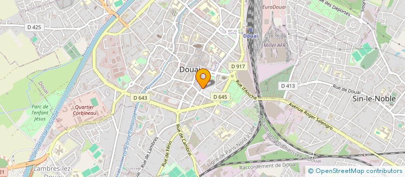 localisation de l'entreprise LE RALLYE GAYANT à DOUAI