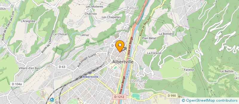 localisation de l'entreprise LE RALLYE SPORTS à ALBERTVILLE