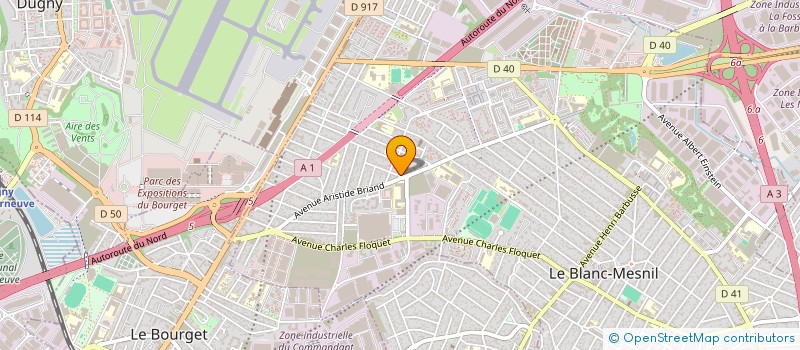 localisation de l'entreprise LE RAMEAU à LE BLANC-MESNIL