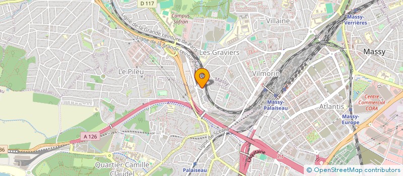localisation de l'entreprise LE RAMEAU D'OLIVIER à PALAISEAU