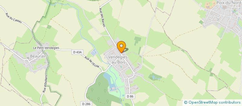 localisation de l'entreprise LE RAMEAU DAMANDIER à VENDEGIES-AU-BOIS