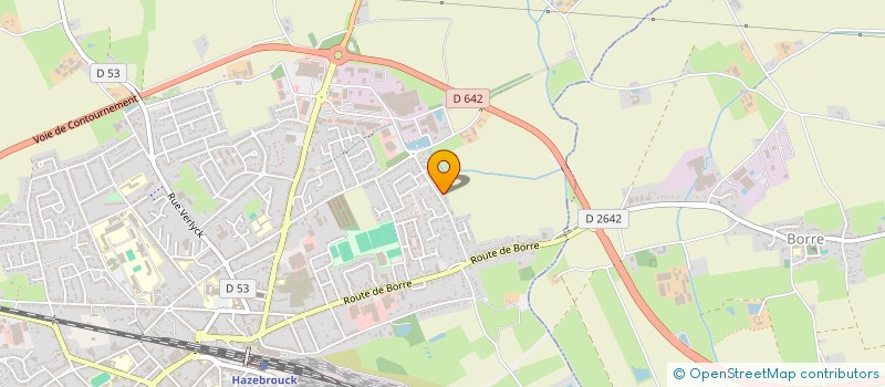 localisation de l'entreprise LE RAMEAU DE CHENE  HAZEBROUCK