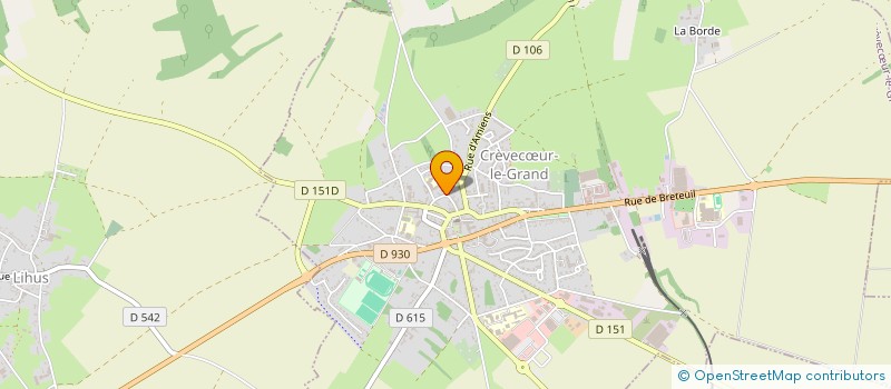 localisation de l'entreprise LE RAMIER  CREVECUR-LE-GRAND