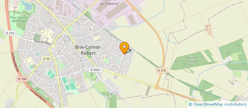 localisation de l'entreprise LE RAMONEUR BRIARD  BRIE-COMTE-ROBERT