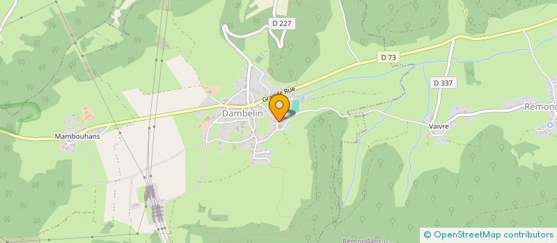 localisation de l'entreprise LE RAMONEUR COMTOIS  DAMBELIN