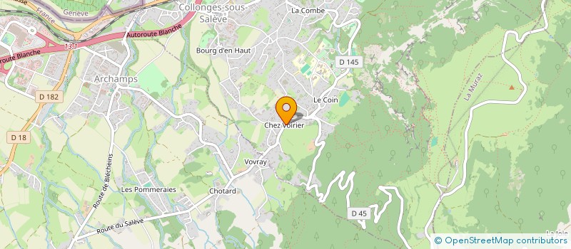 localisation de l'entreprise LE RAMONEUR DU SALEVE  COLLONGES-SOUS-SALEVE