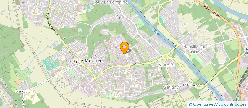 localisation de l'entreprise LE RAMSES  JOUY-LE-MOUTIER