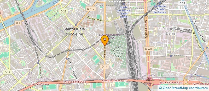 localisation de l'entreprise LE RANAMA à SAINT-OUEN-SUR-SEINE
