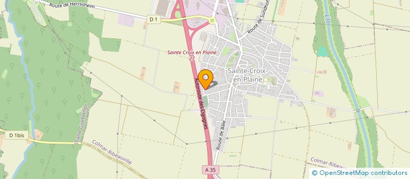 localisation de l'entreprise LE RANC'ART DE SAINTE CROIX EN PLAINE  SAINTE-CROIX-EN-PLAINE