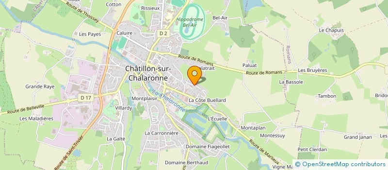 localisation de l'entreprise LE RANCH à L'ABERGEMENT-CLEMENCIAT