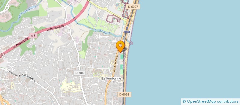 localisation de l'entreprise LE RANCH à ANTIBES