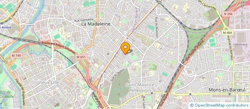 localisation de l'entreprise LE RANCH à LILLE