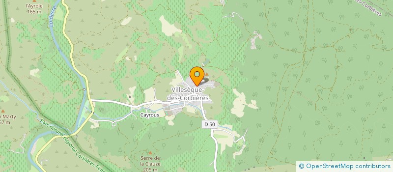 localisation de l'entreprise LE RANCH  VILLESEQUE-DES-CORBIERES