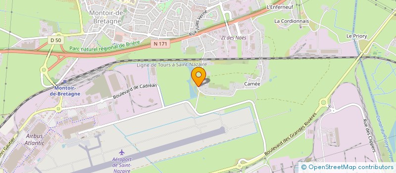 localisation de l'entreprise LE RANCH  MONTOIR-DE-BRETAGNE