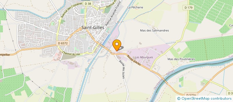 localisation de l'entreprise LE RANCH DE L'ESPOIR à SAINT-GILLES