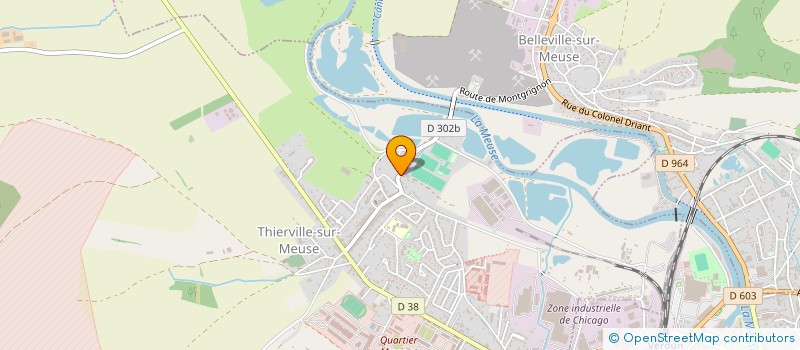 localisation de l'entreprise LE RANCH DE MARGOT  THIERVILLE-SUR-MEUSE