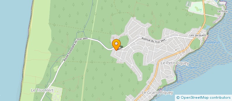 localisation de l'entreprise LE RANCH DU TRUC VERT  LEGE-CAP-FERRET