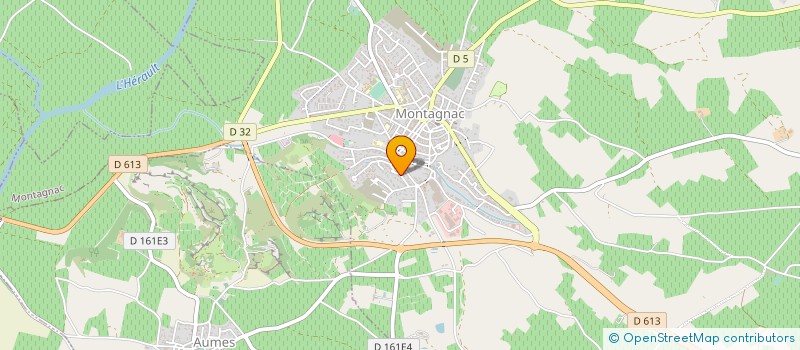 localisation de l'entreprise LE RANDONNEUR DES CIMES  MONTAGNAC