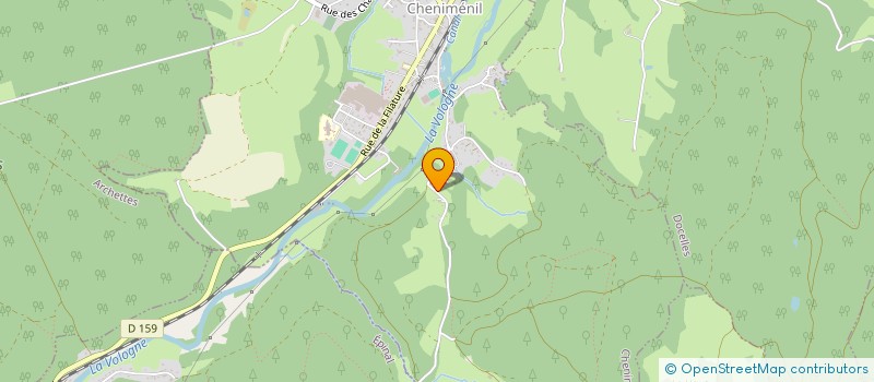 localisation de l'entreprise LE RANDONNEUR DES VOSGES  GRANDVILLERS