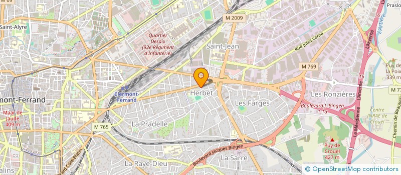 localisation de l'entreprise LE RANG D'HONNEUR  CLERMONT-FERRAND