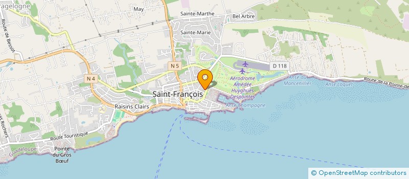 localisation de l'entreprise LE RAOU à SAINT-FRANCOIS