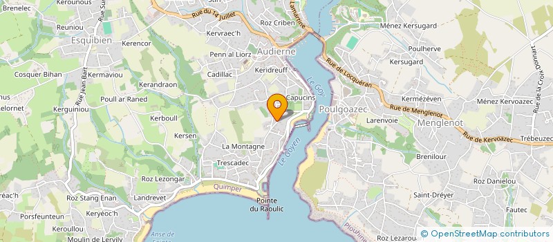 localisation de l'entreprise LE RAOULIC  AUDIERNE