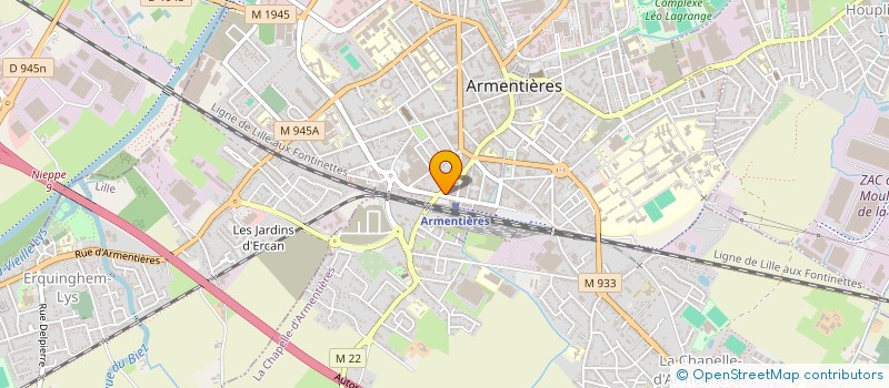 localisation de l'entreprise LE RAPIDE à ARMENTIERES