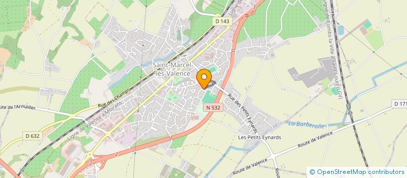 localisation de l'entreprise LE RAPOLITIQUE  SAINT-MARCEL-LES-VALENCE