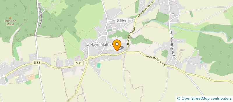 localisation de l'entreprise LE RAQUET L.P à LA HAYE-MALHERBE