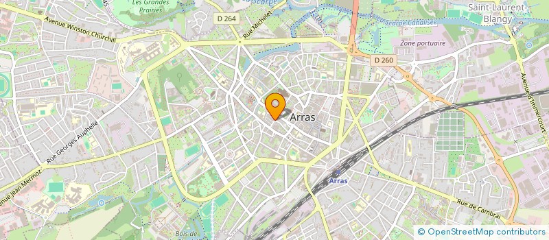 localisation de l'entreprise LE RAT PERCHE à ARRAS
