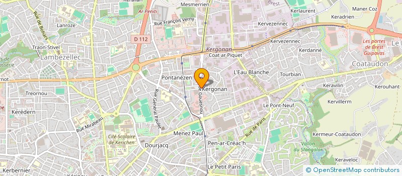 localisation de l'entreprise LE RAT QUI RIT à BREST