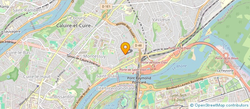 localisation de l'entreprise LE RATIER  CALUIRE-ET-CUIRE