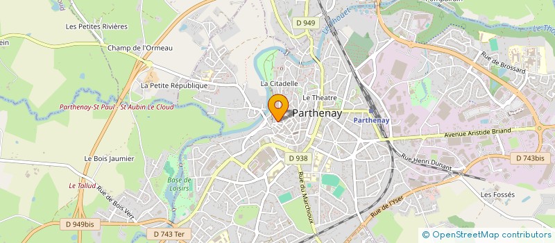 localisation de l'entreprise LE RATON LAVEUR à PARTHENAY