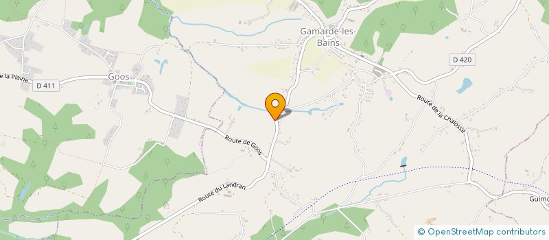 localisation de l'entreprise LE RAU  GAMARDE-LES-BAINS