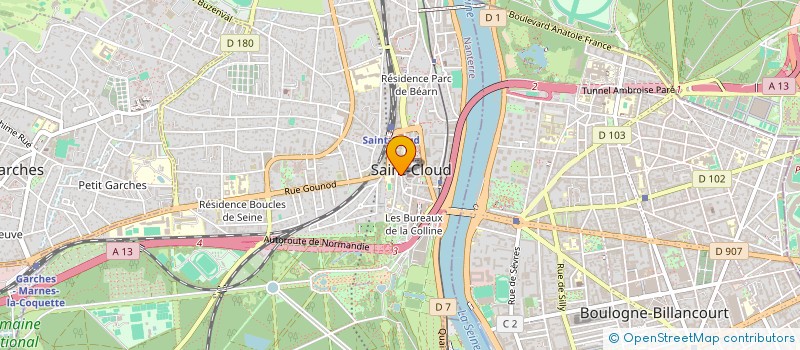 localisation de l'entreprise LE RAVE à SAINT-CLOUD