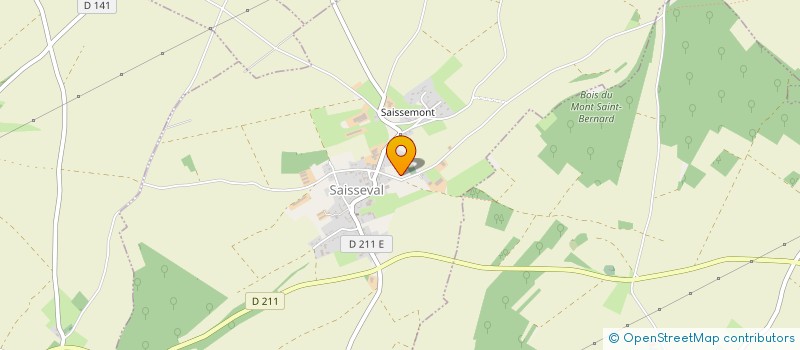 localisation de l'entreprise LE RAVERDIT  SAISSEVAL