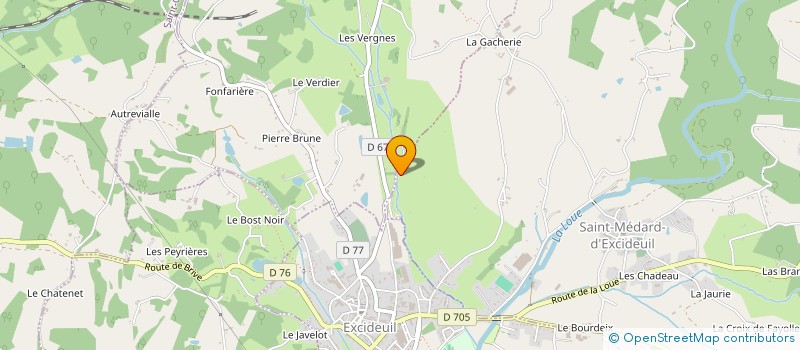 localisation de l'entreprise LE RAVILLOU  SAINT-GERMAIN-DES-PRES