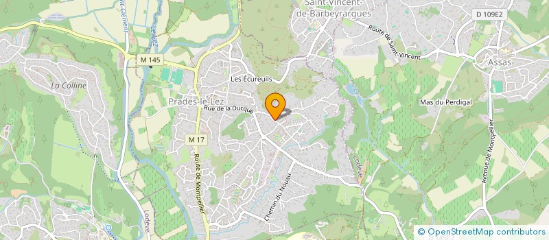 localisation de l'entreprise LE RAVIN DES ARCS  SAINT-VINCENT-DE-BARBEYRARGUES