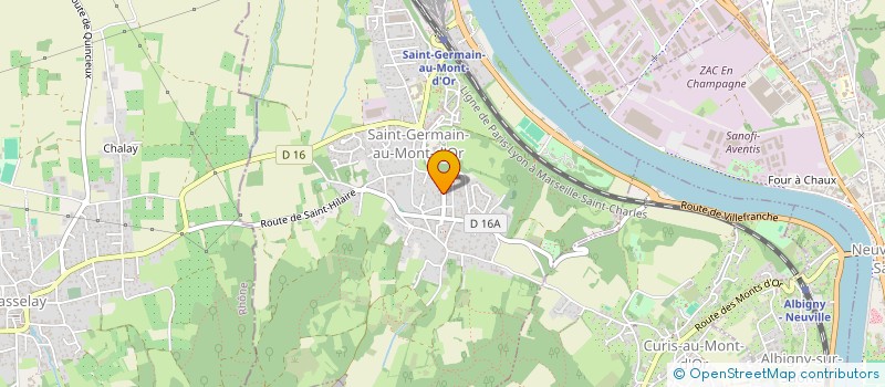 localisation de l'entreprise LE RAVINALA  SAINT-GERMAIN-AU-MONT-D'OR