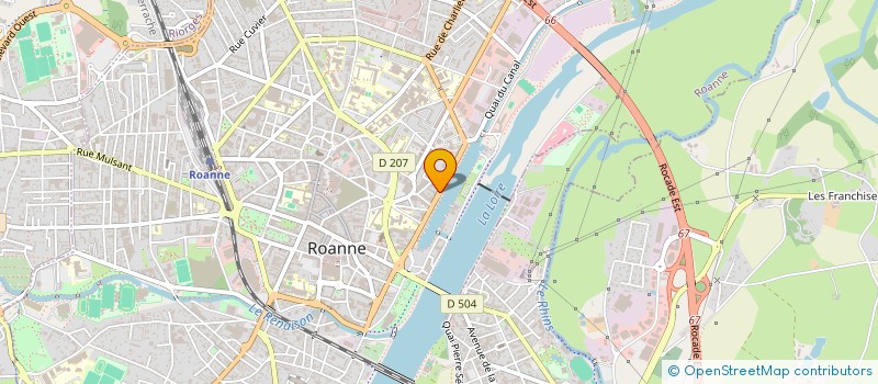 localisation de l'entreprise LE RAWANE  ROANNE