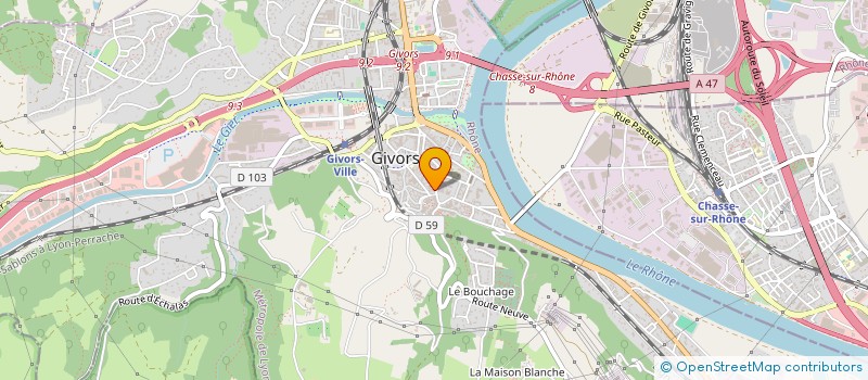 localisation de l'entreprise LE RAY MONDE à GIVORS