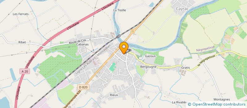 localisation de l'entreprise LE RAYON ALBIASSAIN  ALBIAS