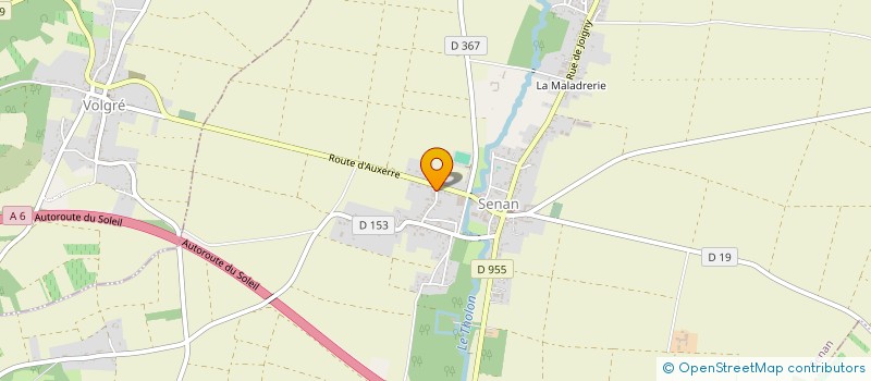 localisation de l'entreprise LE RAYON BLEU  SENAN