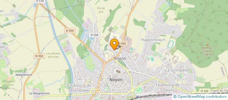 localisation de l'entreprise LE RAYON D'ARGENT  NOYON