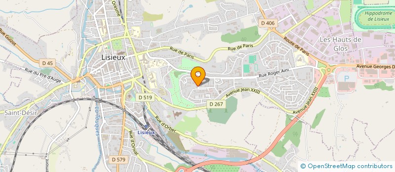 localisation de l'entreprise LE RAYON DE SOLEIL  LISIEUX