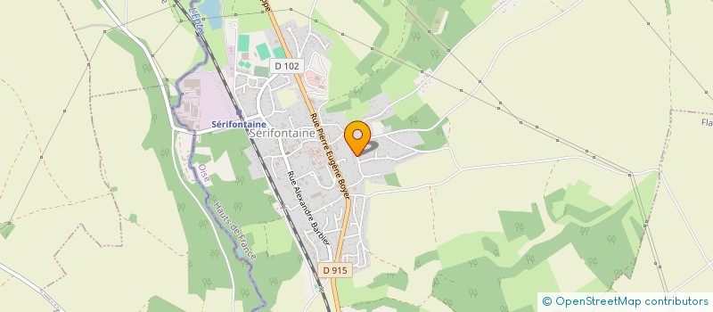 localisation de l'entreprise LE RAYON DE SOLEIL  SERIFONTAINE