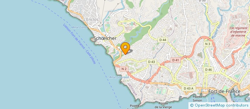 localisation de l'entreprise LE RAYON VERT  SCHOELCHER