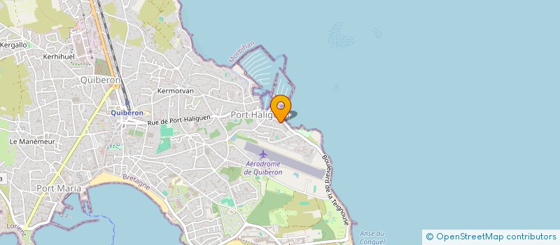 localisation de l'entreprise LE RAYON VERT  QUIBERON